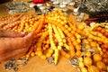 Prayer beads and hand on bazaar Royalty Free Stock Photo