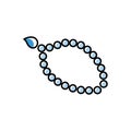 Prayer beads icon. Icon related to islamic religion. Two tone icon style Royalty Free Stock Photo