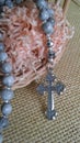 Ortxodox prayer rope  with metal cross Royalty Free Stock Photo