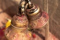 Prayer bells(Ghanti) is ringed while entering the temple Royalty Free Stock Photo