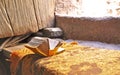 Prayer book in Lalibela Royalty Free Stock Photo