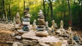 Prayer Cairns Royalty Free Stock Photo