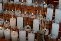 Prayer candles at a Catholic church Royalty Free Stock Photo