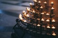 Prayer candles at a church in York Royalty Free Stock Photo