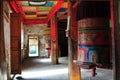 The Prayer Corridor in Goldendragon Monastery Royalty Free Stock Photo