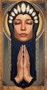 The Prayer, 3d CG Royalty Free Stock Photo