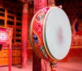 Prayer drum in buddhist monastery, Ladakh