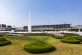 Prayer Fountain and Hiroshima Peace Memorial Museum Royalty Free Stock Photo