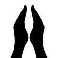 Prayer gesture hands icon