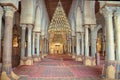 Prayer hall of the Great Mosque of Kairouan Royalty Free Stock Photo