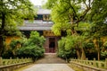 The prayer hall of Lingyin temple, Hangzhou, China. Royalty Free Stock Photo