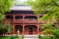 The prayer hall of Lingyin temple, Hangzhou, China. Royalty Free Stock Photo