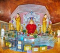 Prayer hall of Sein Yaung Chi Pagoda, Yangon, Myanmar