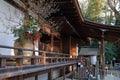 Prayer hall of Ujigami shrine Royalty Free Stock Photo