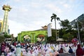 Prayer idul fitri in semarang