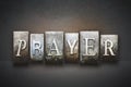 Prayer Letterpress Royalty Free Stock Photo