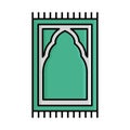 Prayer mat Isolated Vector icon that can be easily modified or edited