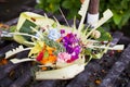 Prayer Offerings, Pura Petitenget, Bali, Indonesia