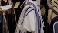 prayer Orthodox hassidic Jews pray in a holiday robe and tallith Royalty Free Stock Photo