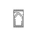 prayer rug icon logo vector design template Royalty Free Stock Photo