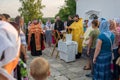 Prayer service at the church of St. John the Evang