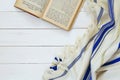 Prayer Shawl - Tallit, jewish religious symbol Royalty Free Stock Photo