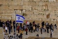Prayer at the Wailing Wall Royalty Free Stock Photo