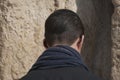 Prayer at the Wailing Wall Royalty Free Stock Photo
