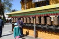 Prayer wheel in Lhasa, tibet Royalty Free Stock Photo