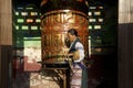 Prayer Wheel Turning