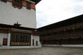 prayer wheels in a buddhist fortress (rinpung dzong) in paro (bhutan) Royalty Free Stock Photo