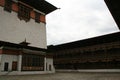 prayer wheels in a buddhist fortress (rinpung dzong) in paro (bhutan) Royalty Free Stock Photo