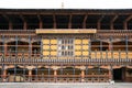 prayer wheels in a buddhist fortress (rinpung dzong) in paro (bhutan) Royalty Free Stock Photo