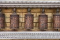 Prayer wheels with Chenrezig mantra, Nepal