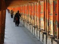 Prayer wheels, Labrang monastery, Xiahe, China Royalty Free Stock Photo