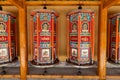 Prayer wheels at Labrang Temple, Xiahe, Gannan, Gansu, China Royalty Free Stock Photo