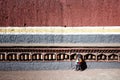 Prayer Wheels at Sakya monastery, Tibet Royalty Free Stock Photo