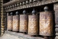 Prayer Wheels, Swayambunath, Kathmandu, Nepal