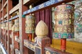 Prayer wheels at the Trongsa Dzong, Trongsa, Bhutan