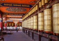 Prayer wheels at Yarchen Gar in Sichuan, China