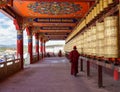 Prayer wheels at Yarchen Gar in Sichuan, China