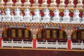 Prayer wheels at Yarchen Gar in Sichuan, China. Yarchen Gar is t