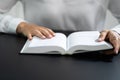 Prayer Woman Studying Bible Book Royalty Free Stock Photo