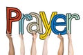 Prayer Word Concepts Isolated on Background Royalty Free Stock Photo