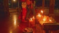 Prayers in Preah Angchek shrine