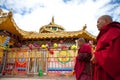 Prayers in the Sertar buddhish college Royalty Free Stock Photo