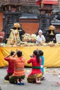 Prayers at temple, Bali