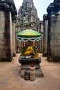 Praying altar of Bayon temple part of Angkor Wat ancient ruin, Cambodia. Royalty Free Stock Photo