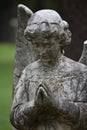 Praying Angel found in Oakwood Cemetery in Fort Worth Texas Royalty Free Stock Photo