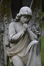 Praying Angel found in Oakwood Cemetery in Fort Worth Texas Royalty Free Stock Photo